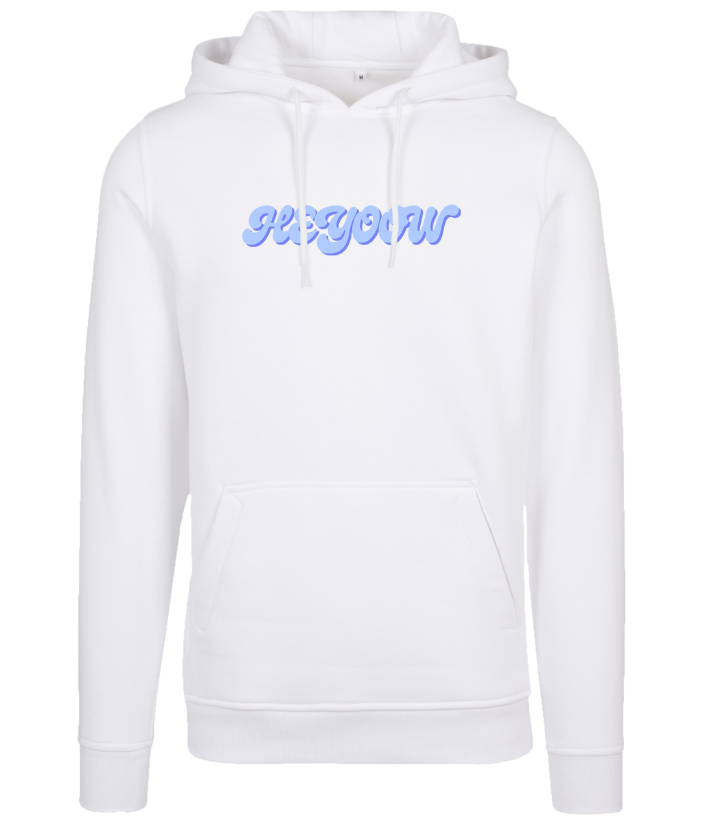 Bubble ● Hoodie ● White - Blue