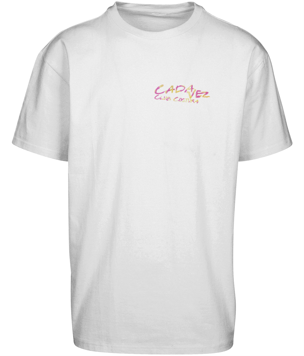 Cada Vez ● Shirt ● Yellow Pink ● Oversized ● White