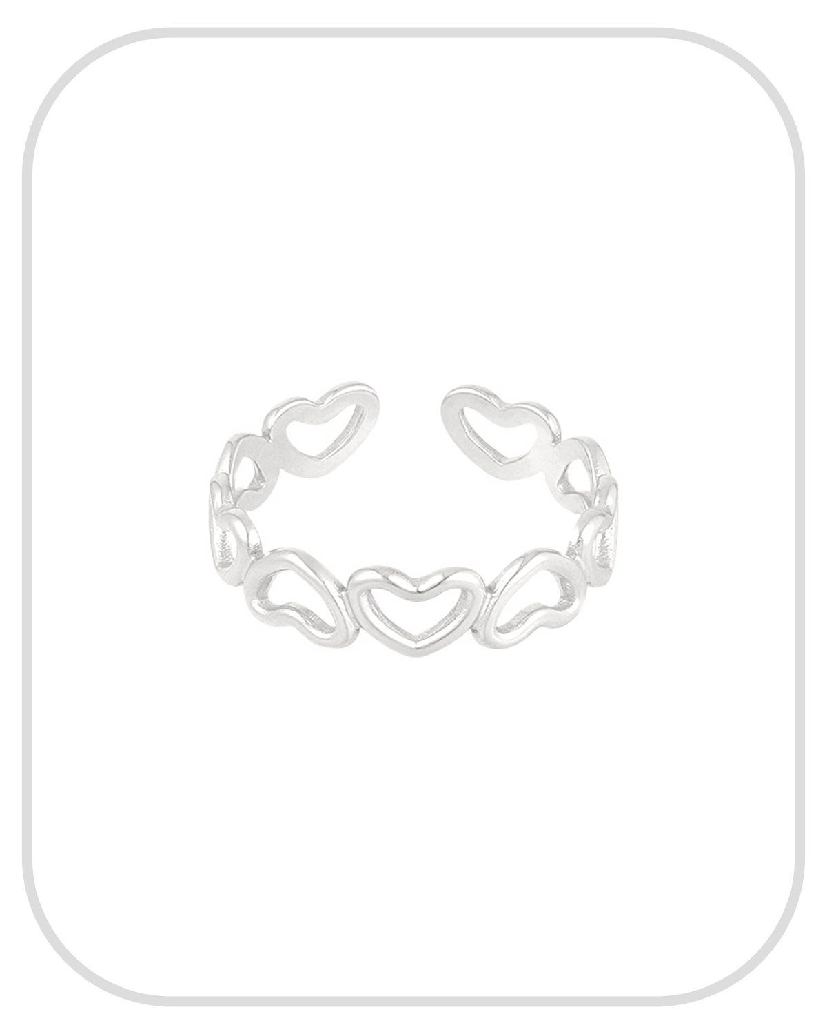Love All Over ● Ring ● Silver