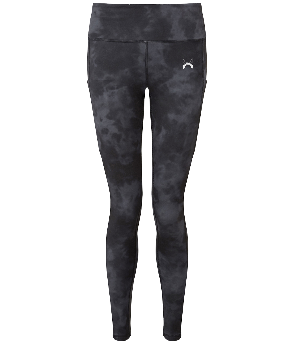Low Key ● Performance legging ● Grey acid wash