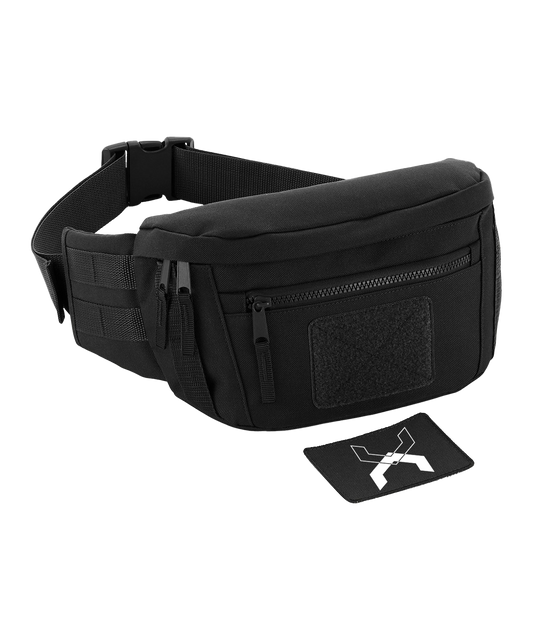 Basic ● Utility Waistpack ● Black - White patch