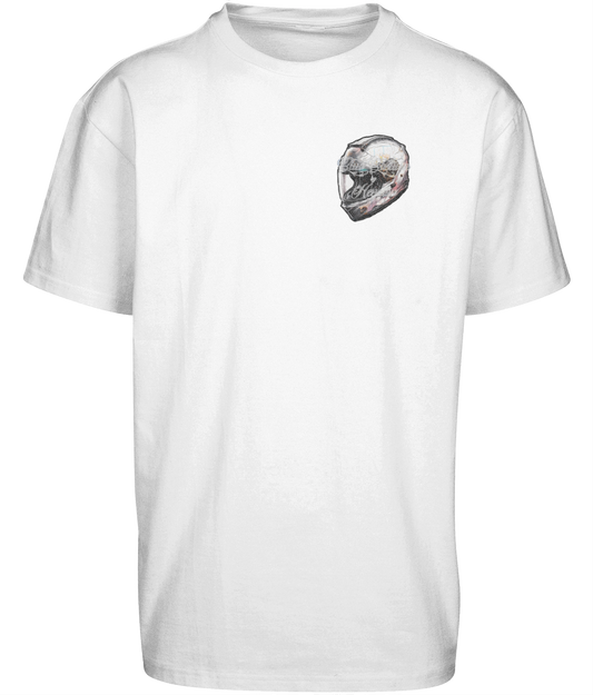 Velocidad casco de carreras ● Shirt ● Oversized ● White