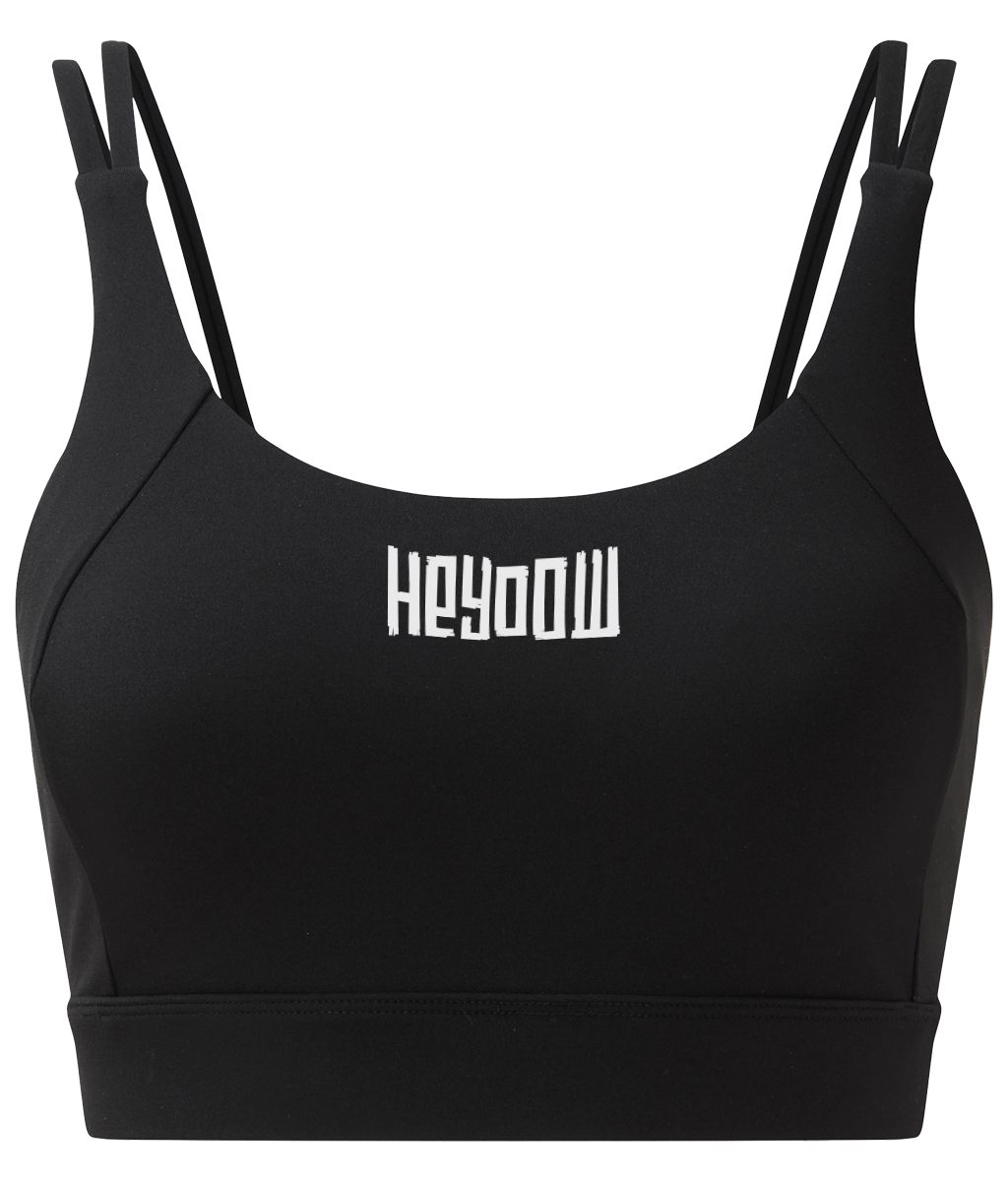Wildlife ● Crossback Sports Bra ● Black