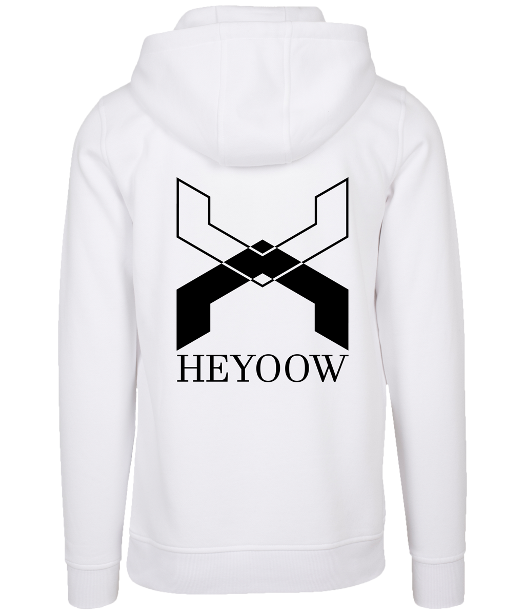 Basic ● Hoodie ● White - Black