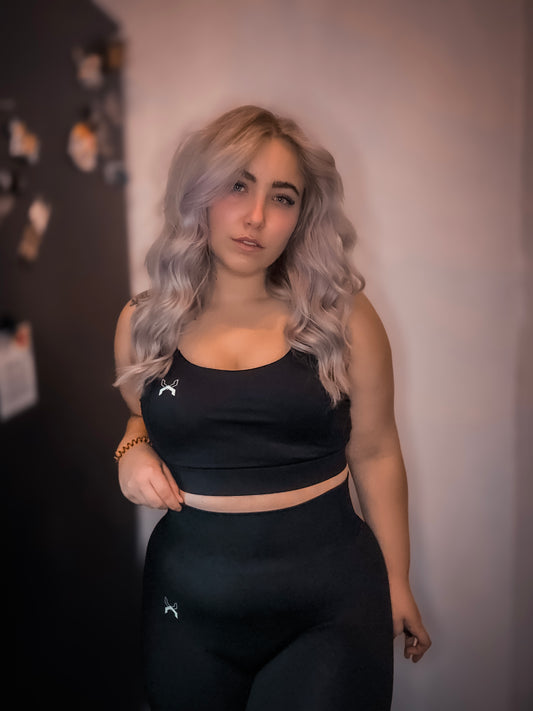 Low Key ● Crossback Sports Bra ● Black