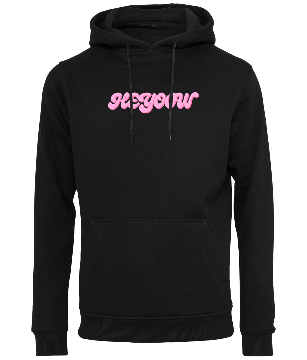 Bubble ● Hoodie ● Black - Pink