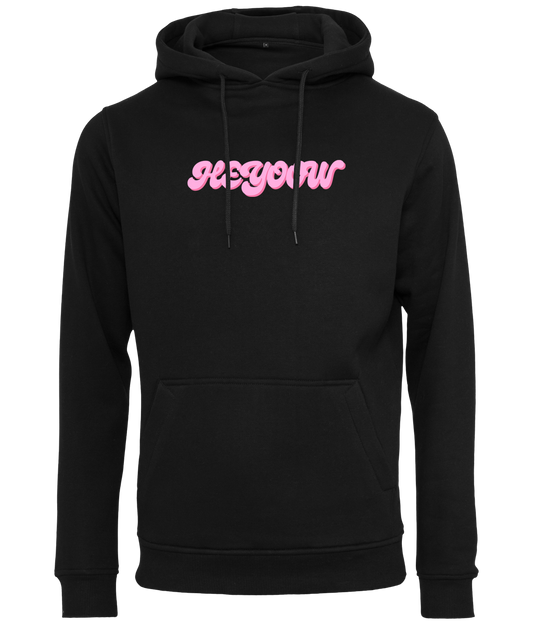 Bubble ● Hoodie ● Black - Pink