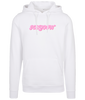 Bubble ● Hoodie ● White - Pink