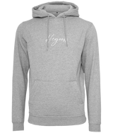 Written ● Hoodie ● Heather Grey - White