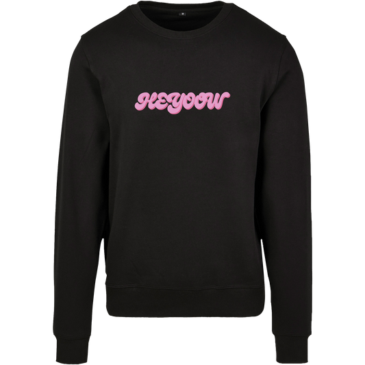Bubble ● Crewneck ● Black - Pink