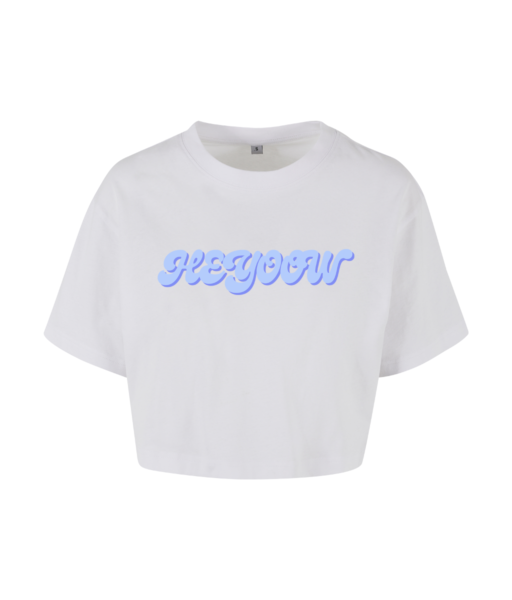 Bubble ● Croptop ● White - Blue