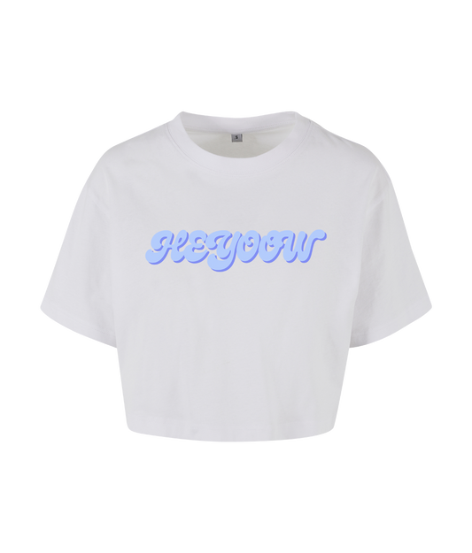 Bubble ● Croptop ● White - Blue
