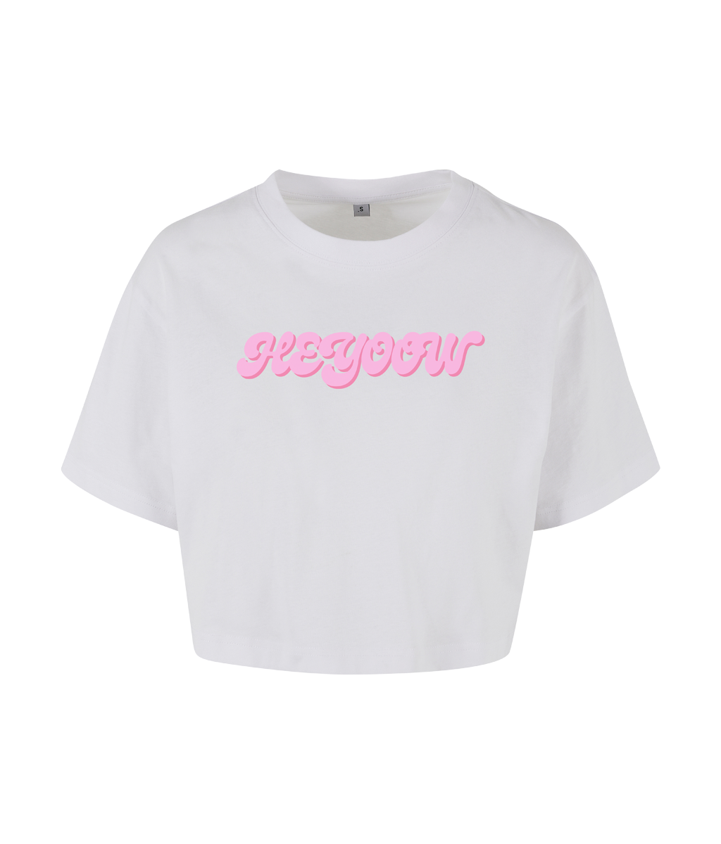 Bubble ● Croptop ● White - Pink