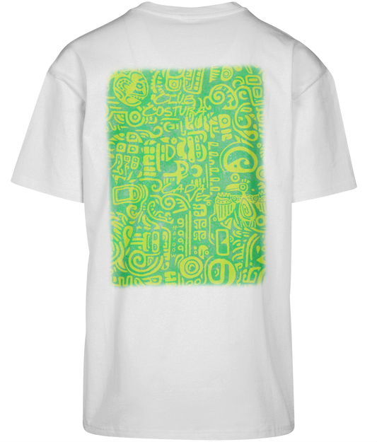 Cada Vez ● Shirt ● Green Yellow ● Oversized ● White