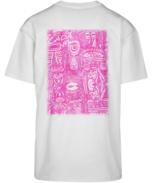 Cada Vez ● Shirt ● Pink ● Oversized ● White