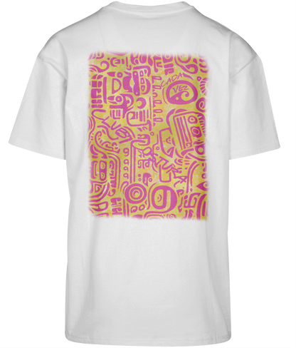 Cada Vez ● Shirt ● Yellow Pink ● Oversized ● White