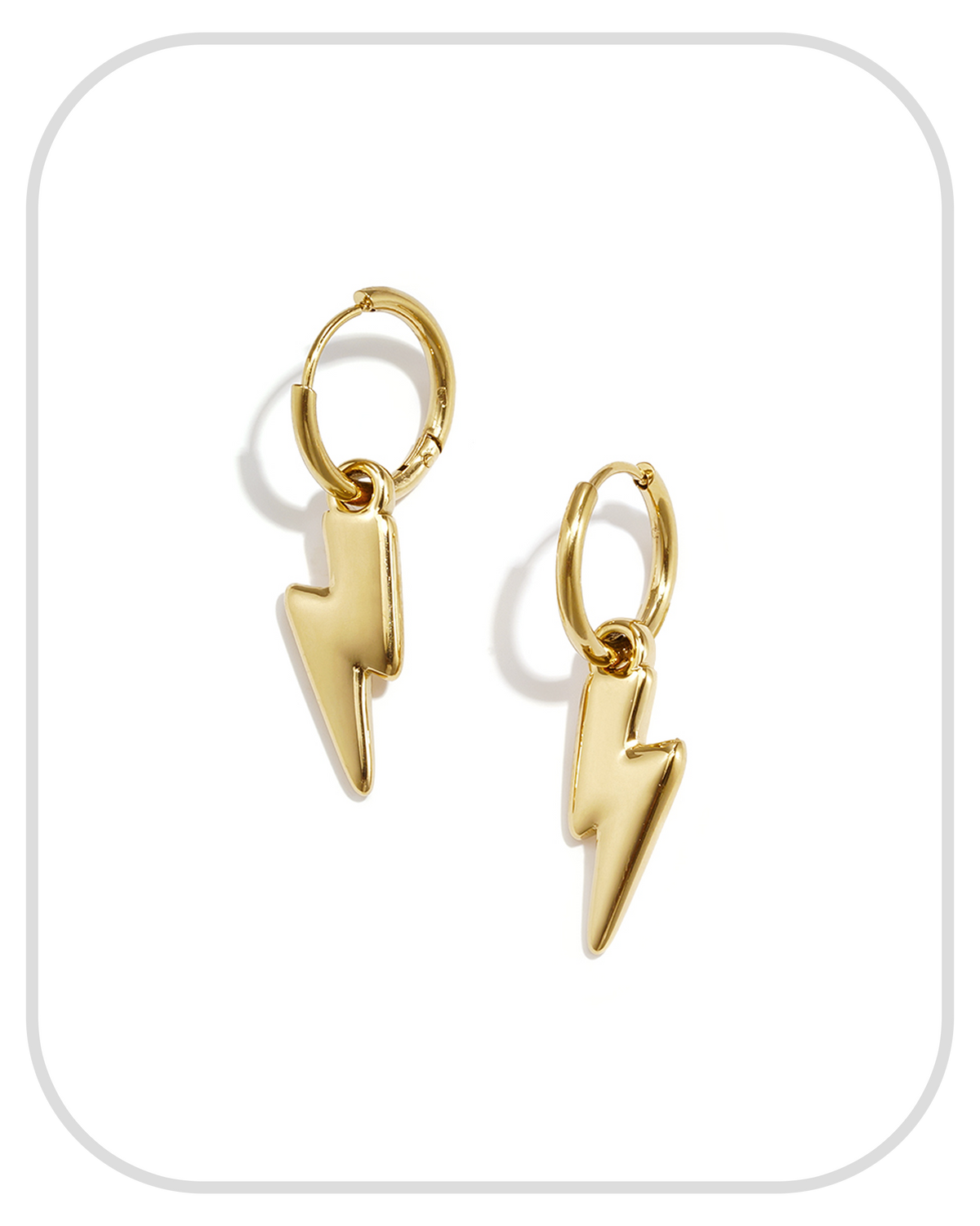 Lightning● Earrings ● Gold
