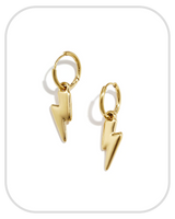 Lightning● Earrings ● Gold