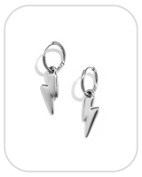 Lightning● Earrings ● Silver