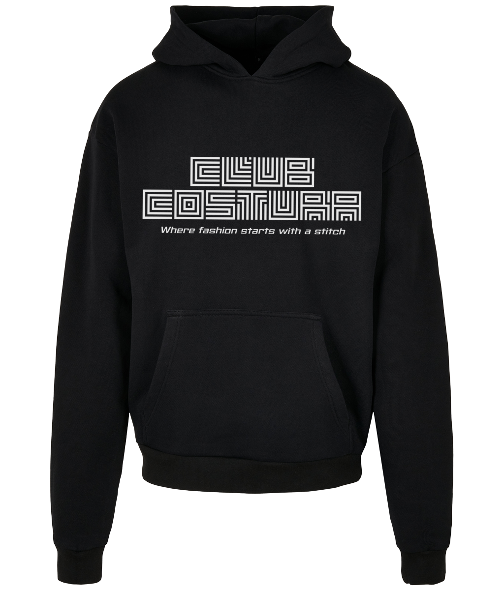 Club Costura ● Ultra Heavy Cotton Box Hoodie ● Black