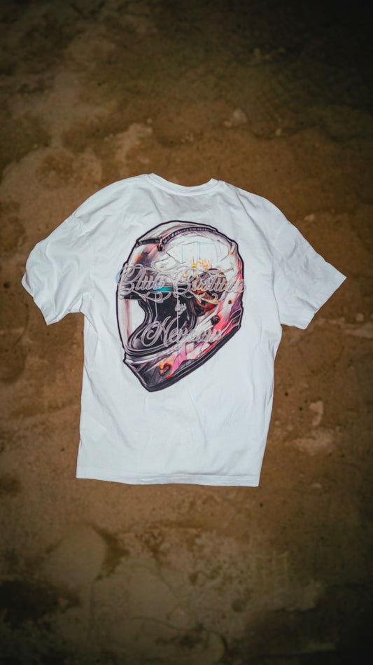 Velocidad casco de carreras ● Shirt ● Oversized ● White