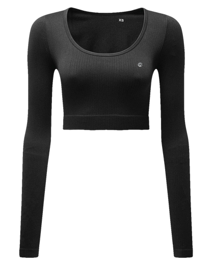 Forged ● Ribbed Croptop Long Sleeve ● Charcoal