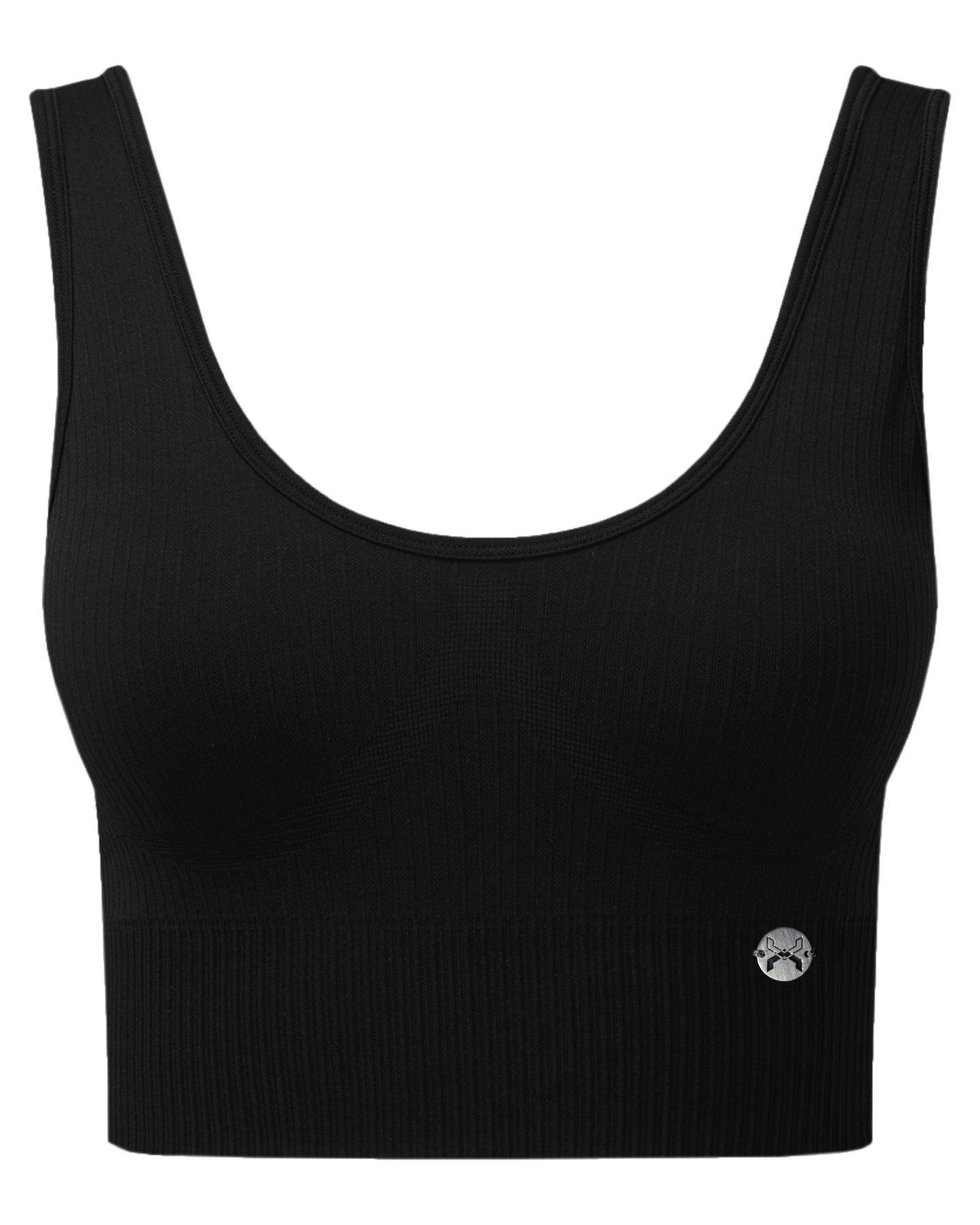 Forged ● Ribbed Sports Bra ● Black