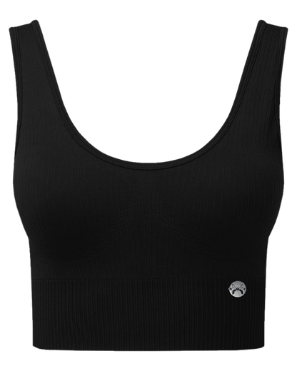 Forged ● Ribbed Sports Bra ● Black