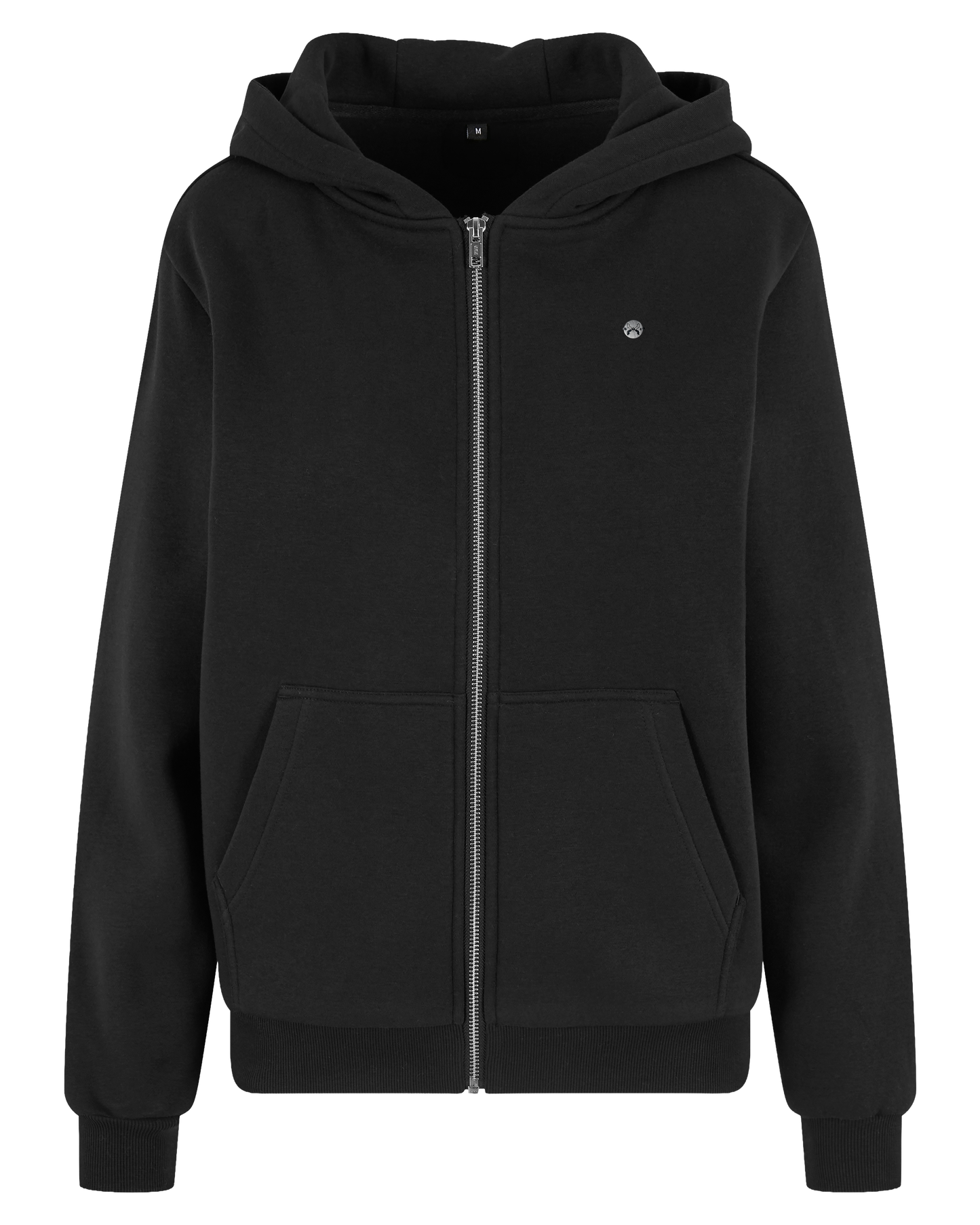 Forged ● Women's Fluffy Zip Hoodie ● Black
