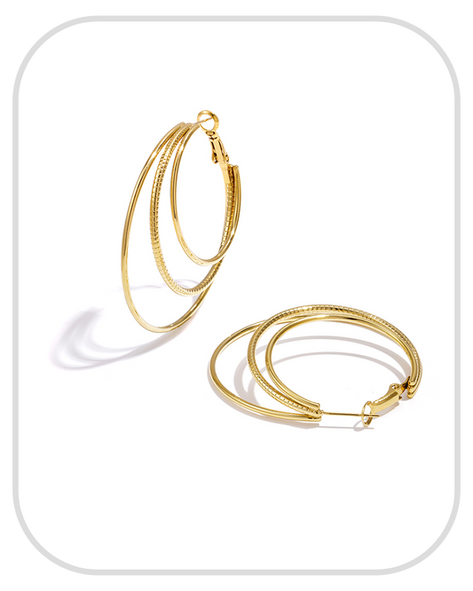 Egale Creolen ● Earrings ● Gold