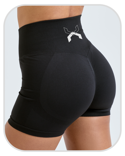 Low Key ● Recycled Scrunch Shorts ● Black