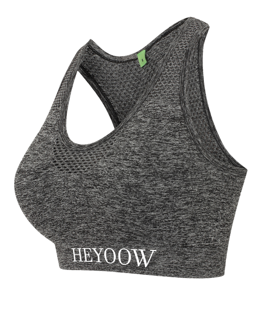 Type ● Seamless Sports Bra ● Dark Grey Marl