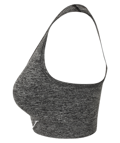Type ● Seamless Sports Bra ● Dark Grey Marl