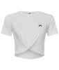 Low Key ● Twist Crop Top ● White - Black