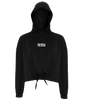 Wildlife ● Cropped Oversize Hoodie ● Black - White