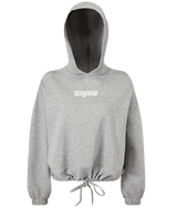 Strada ● Cropped Oversize Hoodie ● Heather - White