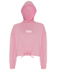 Wildlife ● Cropped Oversize Hoodie ● Pink - White