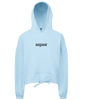 Strada ● Cropped Oversize Hoodie ● Sky Blue - Black