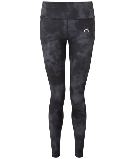 Low Key ● Performance legging ● Grey acid wash