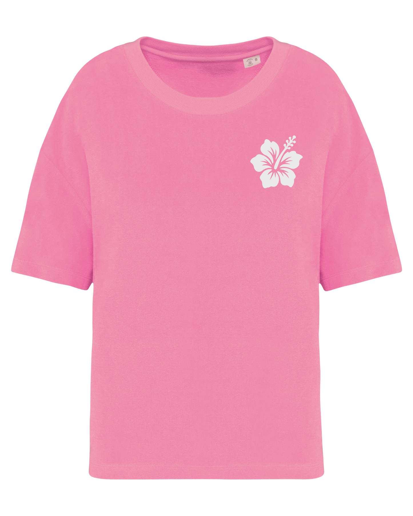 Hibiscus Flower ● Towelling Shirt ● Candy Rose