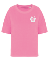 Hibiscus Flower ● Towelling Shirt ● Candy Rose