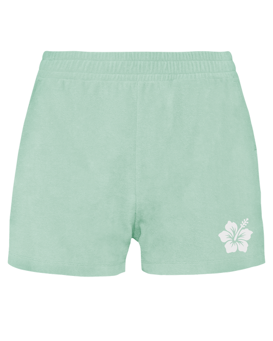 Hibiscus Flower ● Towelling Short ● Brook Green