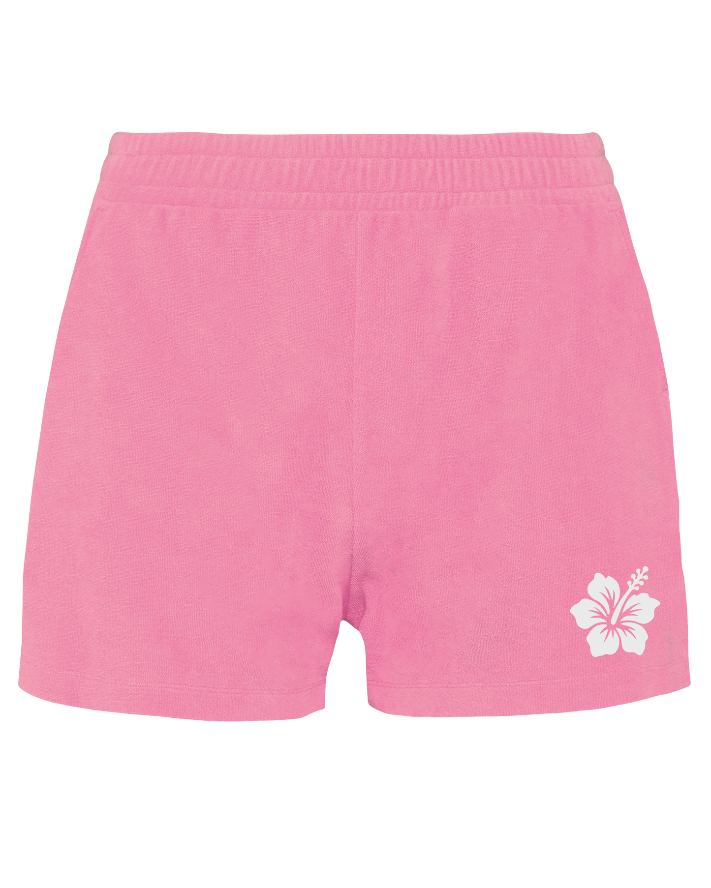 Hibiscus Flower ● Towelling Short ● Candy Rose