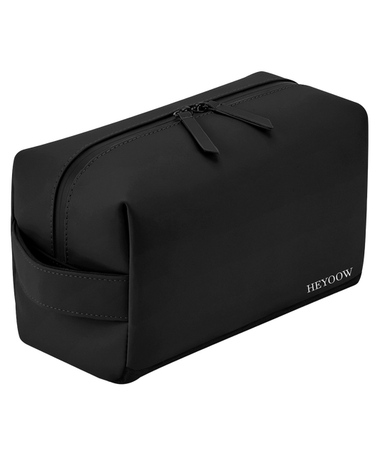 Type ● Matte PU Toiletryaccessory case ● Black - White