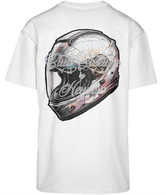 Velocidad casco de carreras ● Shirt ● Oversized ● White