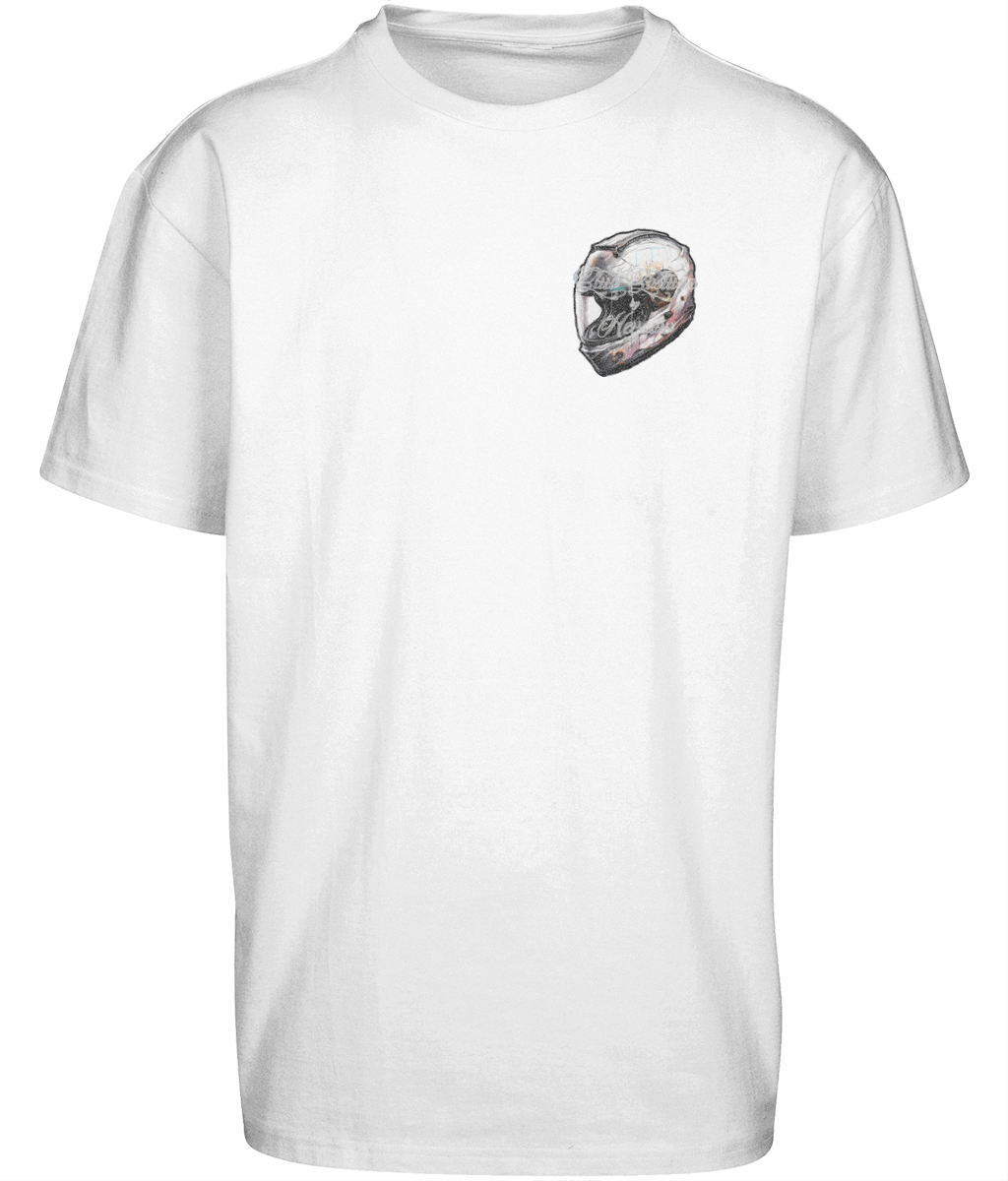 Velocidad casco de carreras ● Shirt ● Oversized ● White