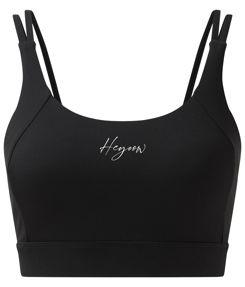 Written ● Crossback Sports Bra ● Black