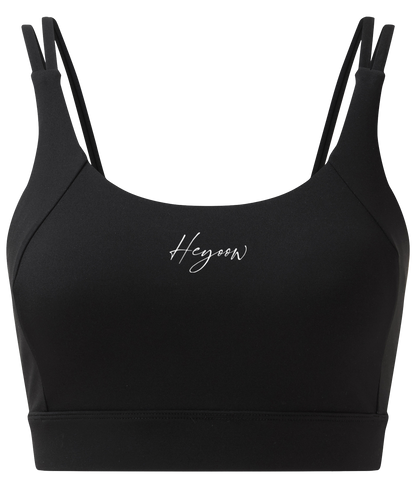 Written ● Crossback Sports Bra ● Black