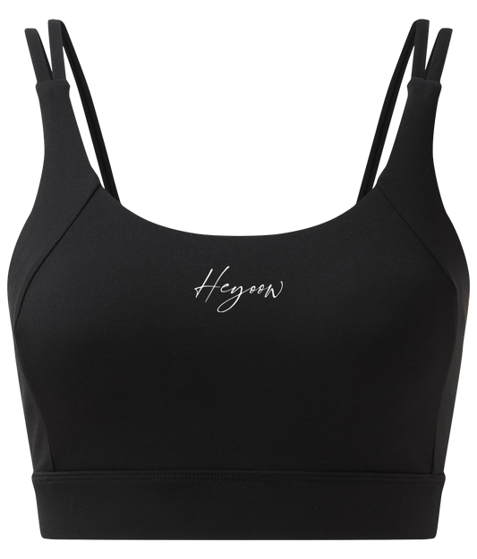 Written ● Crossback Sports Bra ● Black