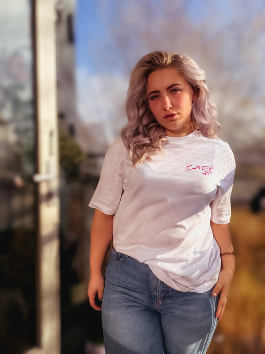 Cada Vez ● Shirt ● Pink ● Oversized ● White